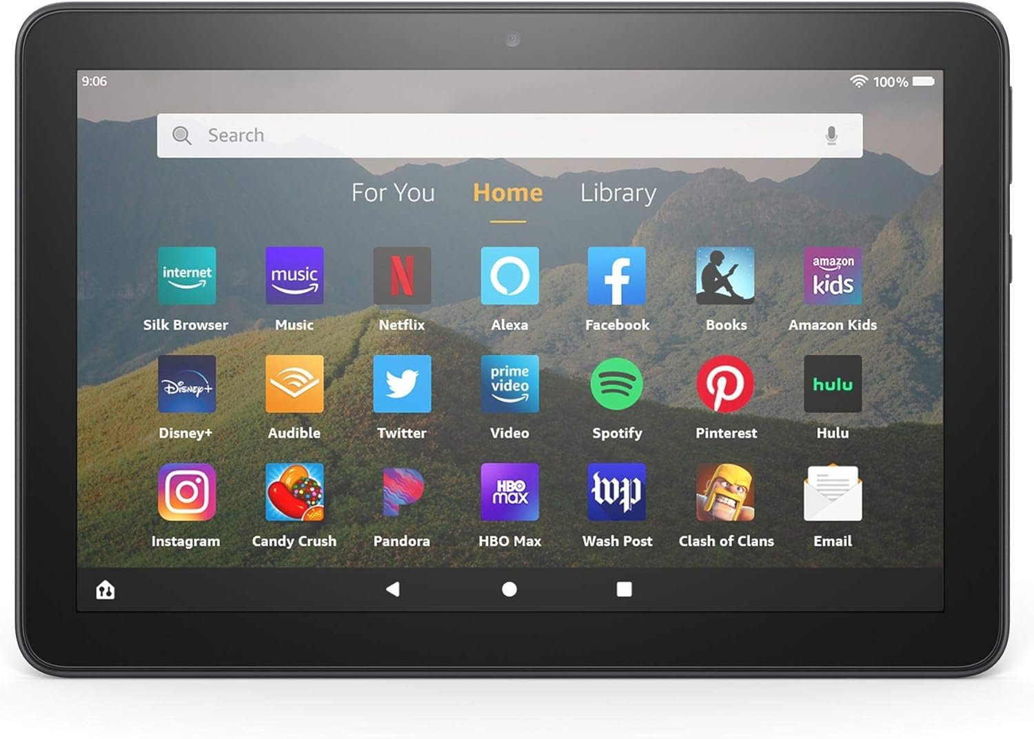 Certified Refurbished Fire HD 8 tablet, 8" HD display, 64 GB, (2020 release), designed for portable entertainment, Black