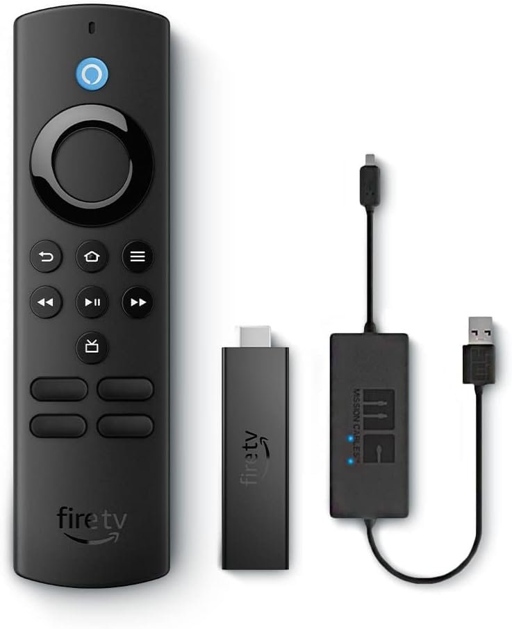 Amazon Fire TV Stick Lite Essentials Bundle with USB Power Cable