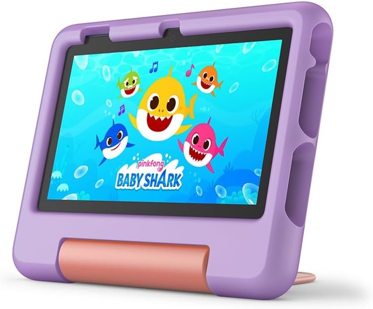 Amazon Kid-Proof Case for Fire 7 tablet (Only compatible with 12th generation tablet, 2022 release) - Purple