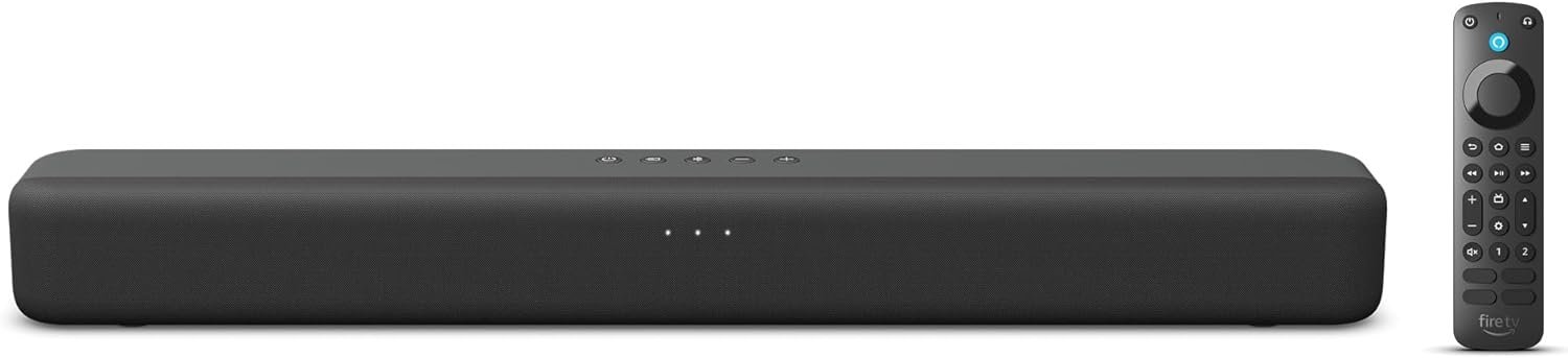 Amazon Fire TV Soundbar with Alexa Voice Remote Pro