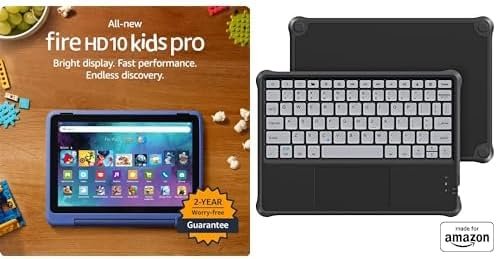 Fire HD 10 Kids Pro Tablet (32GB, Nebula) + Kids Keyboard