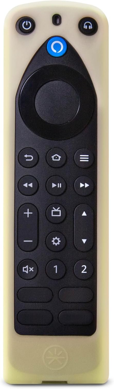 Amazon Alexa Voice Remote Pro Bundle: Includes, Amazon Alexa Voice Remote Pro | Black, and Made for Amazon Standing Remote Cover | Yellow