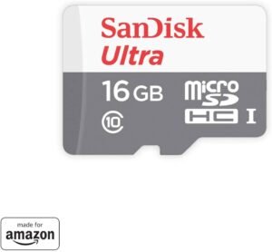 Enhance Storage with Made for Amazon SanDisk 16GB microSD Memory Card