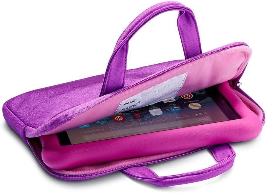 NuPro Zipper Sleeve for Fire 7 Kids Tablets, Purple/Pink