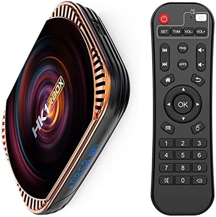 Android 11.0 TV Box 4GB RAM 64GB ROM TV Box HK1 Box X4 Amlogic S905X4 64-bit Quad Core with Dual Wi-Fi 2.4G/5.0G, BT 4.0/ 3D Ultra HD 8K/ H.265/ 1000M LAN/USB 3.0 Smart TV Box