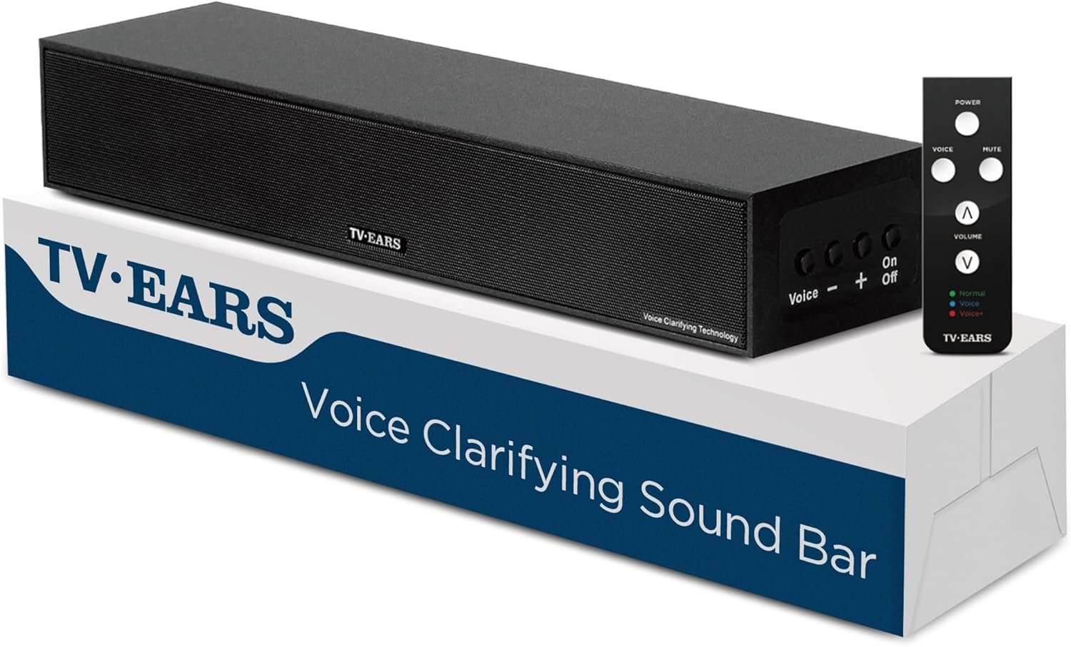 TV · EARS Sound Bar for TV - Voice Clarifying, Long Range Wireless Television Speakers - 17" SoundBar for Enhanced Dialogue on Hearing Impaired Viewers - Compatible with Any Television