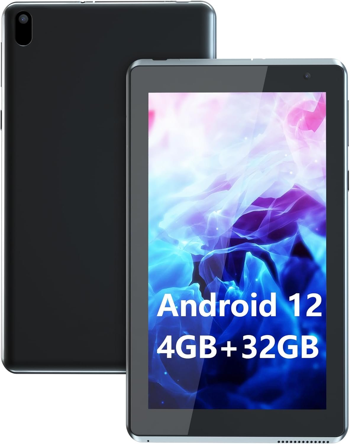 YQSAVIOR Tablets, Android 12 Tablet 7 inch, 4GB RAM 32GB ROM Tablet PC Quad-Core Processor Computer Tablet for Kids, IPS Screen, Dual Camera, WiFi, Bluetooth Tab PC