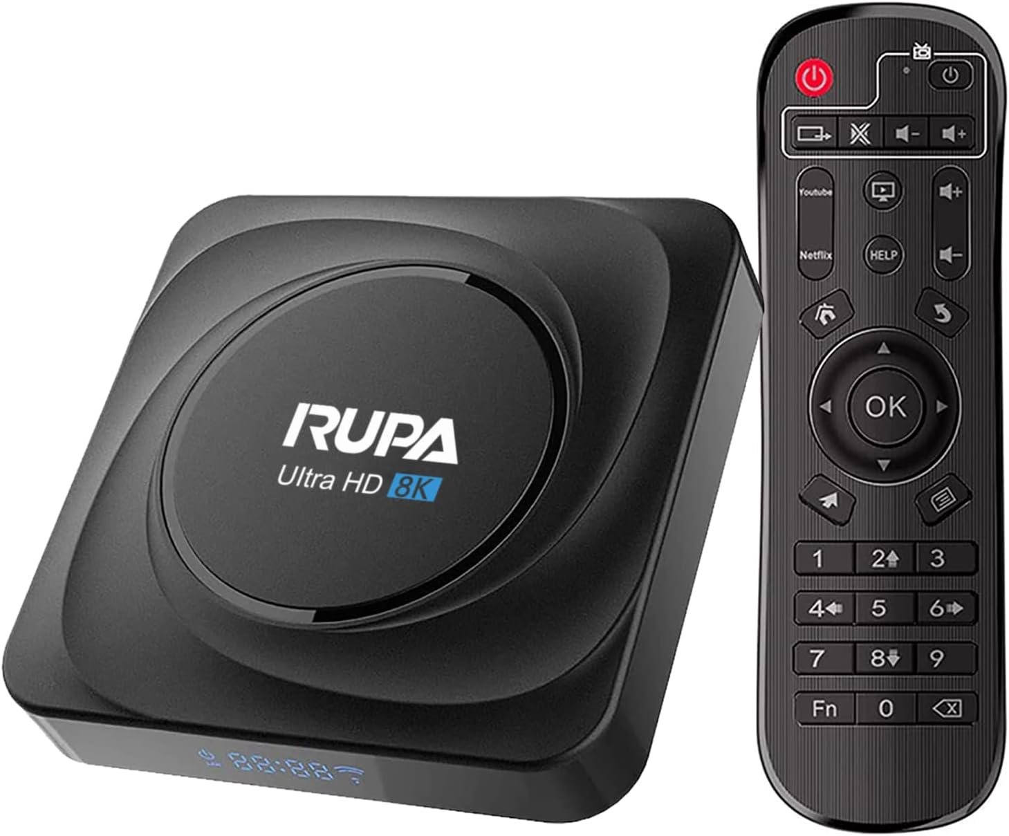 8K Android TV Box 11.0, RUPA Smart TV Box RK3566 4-Core 64 Bits, 8GB RAM 64GB ROM Android Box with 1000M LAN Dual WiFi 2.4G/5G, Support 8K/6K/4K 3D BT4.0 USB 3.0 Android TV Box