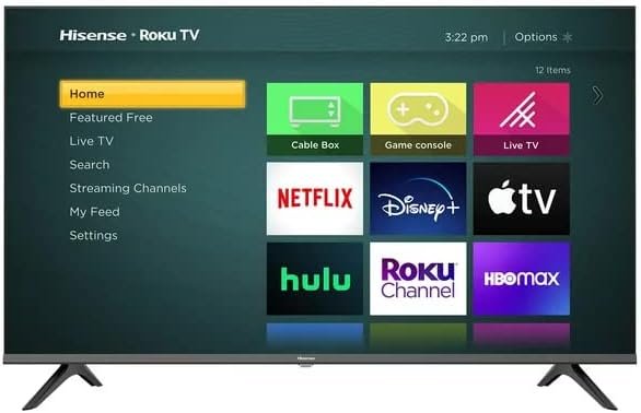 Hisense 32-Inch Class HD 720p Smart LED TV H4030F Series Motion Rate 120 Game Mode DTS TruSurround Sound Compatible with Alexa & Google Assistant 32H4030F3 (Renewed)