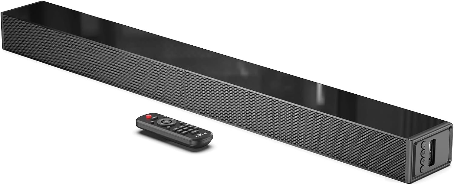 Sound Bar for TV, Surround Sound System, TV Speaker Soundbar with Bluetooth/HDMI ARC/Optical/AUX/USB, 31 Inch