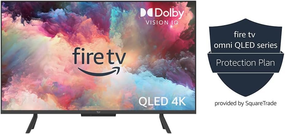 Amazon Fire TV 43" Omni QLED Series 4K UHD smart TV + 4-Year Protection Plan