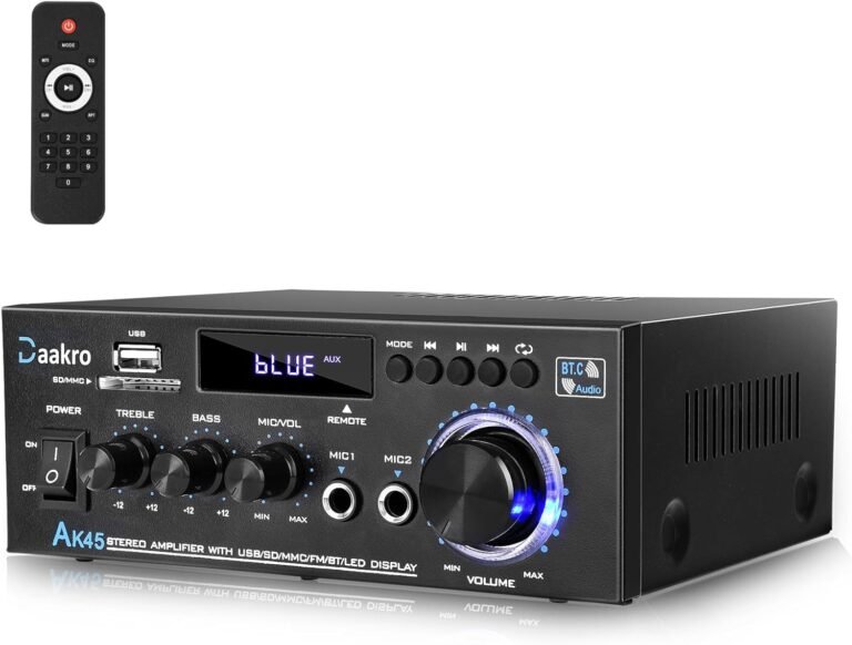 AK45 Stereo Audio Amplifier: 300W Power for Home Theater & Karaoke with Bluetooth 5.0 & Remote Control (2026)