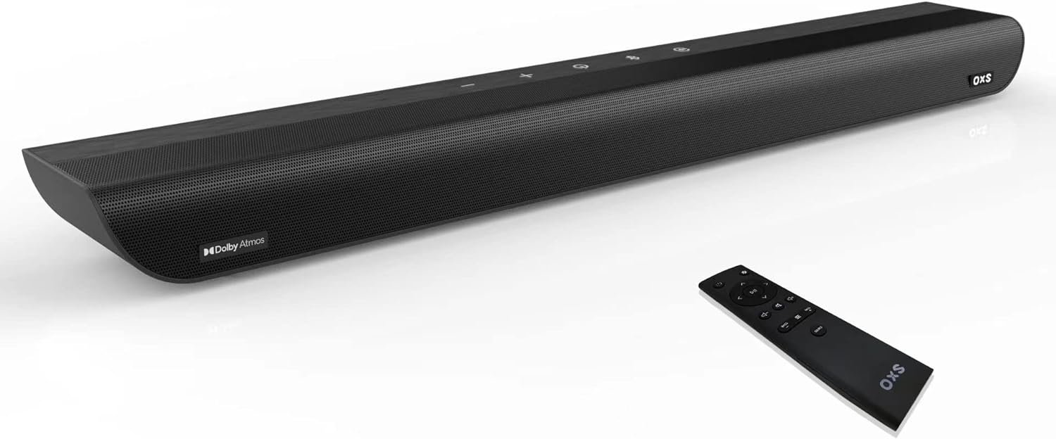 OXS S5 Sound bar for TV with HDMI eARC, Dolby Atmos 3.1.2 Built-in Subwoofer, Center Speaker, Bluetooth & Multi Wired Connection, 5 EQ, 4K HDR Passthrough, 230W, Home Theater Audio Wall Mounted