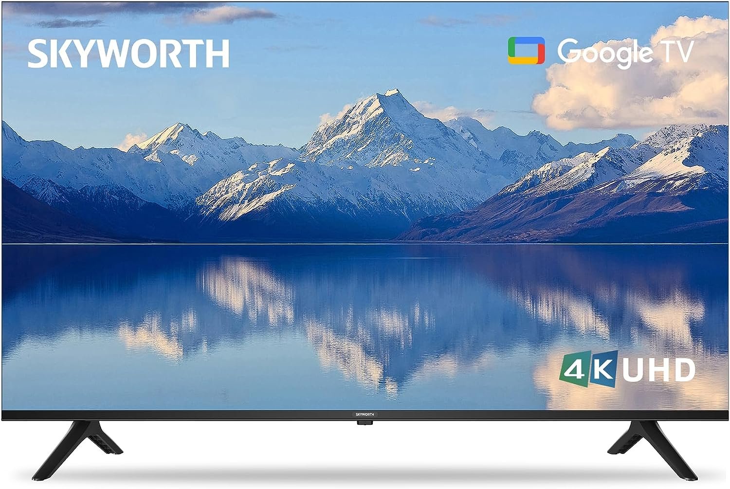 Skyworth 55-Inch UE7600 Series LED 4K UHD Google TV, HDR10, Dolby Audio, Bezel-Less Design, Ultra-Slim, Bluetooth Remote, Smart TV with Chromecast and Google Assistant Built-in (55UE7600, 2023 Model)