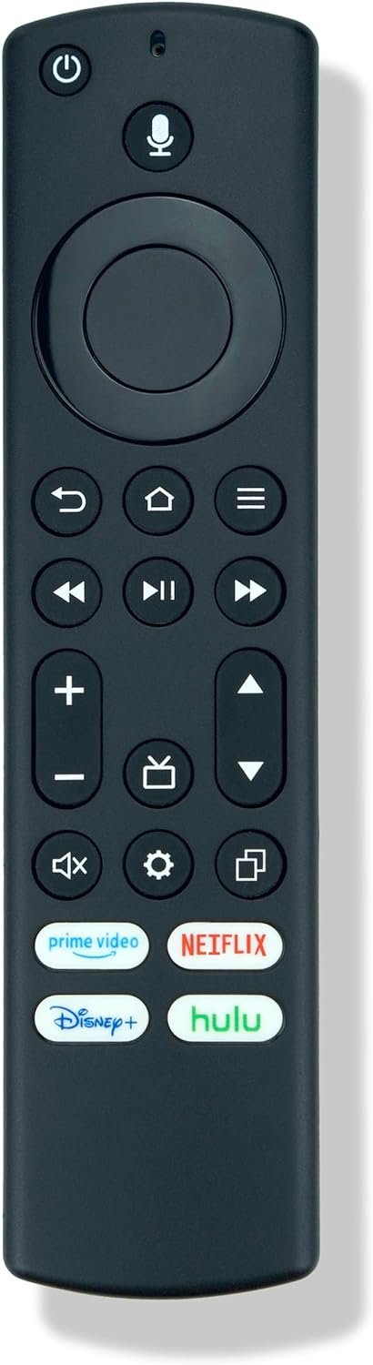 Replacement Voice Remote for Insignia, Toshiba or Pioneer Smart TVs, requires compatible Fire Smart TV