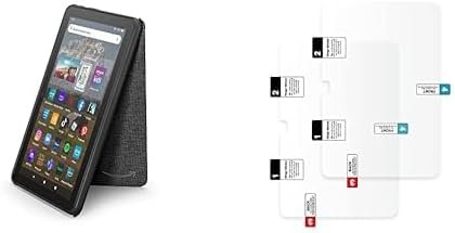Tablet Bundle for Amazon Fire HD 8 Plus tablet (2022 Release). Included: Amazon Fire HD 8 Tablet Case (2022 release) | Black & Screen Protector (2 Pack) | Antiglare