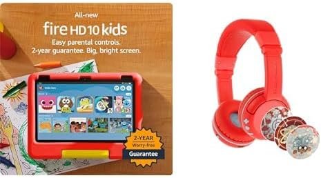 Fire HD 10 Kids Tablet (32GB, Disney Mickey Mouse) + Kids Headset