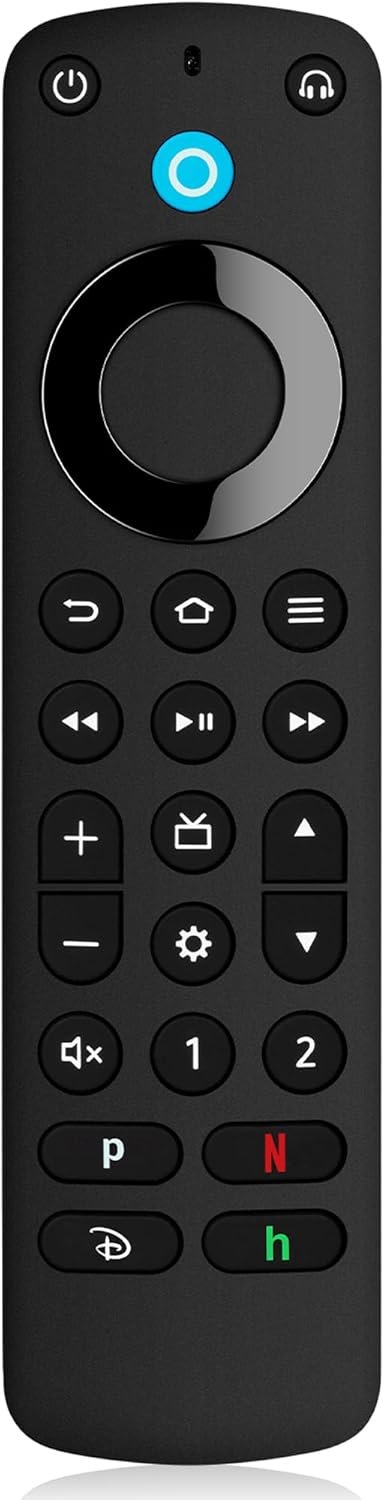 Replacement Remote Control Pro with Voice Function Fit for Fire Smart TVs Stick(2nd Gen, 3rd Gen, Lite, 4K), Fit for Smart TVs Cube (1st Gen & 2nd Gen), and Fit for AMZ Smart TVs Stick