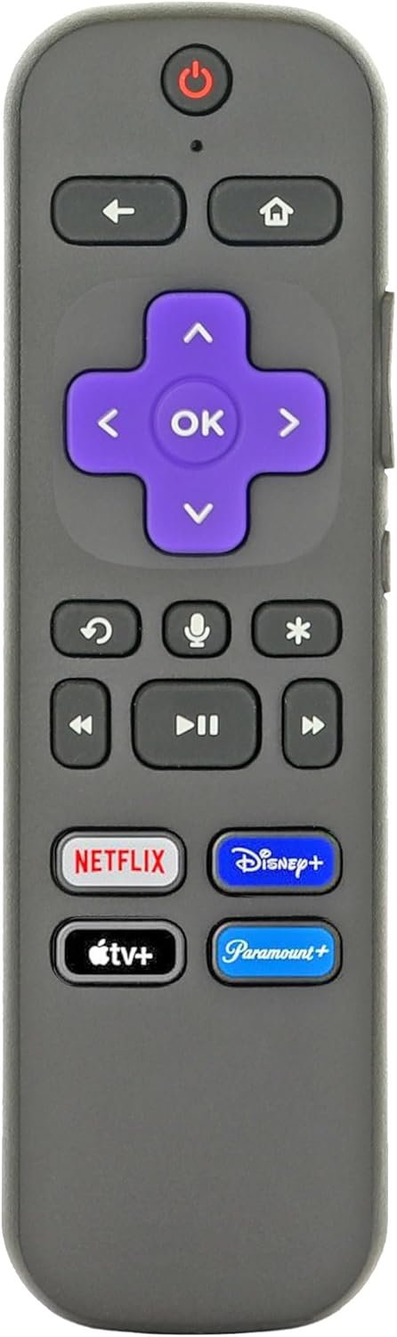 Replacement OEM RC-FA5 / RC-GZ1 Universal Streaming Stick Remote Control for Roku Stick RC-GZ1. WITH VOICE. Works with HDMI Streaming Stick, Streaming Players, TVS. Replaces RC-GZ1. [RF]