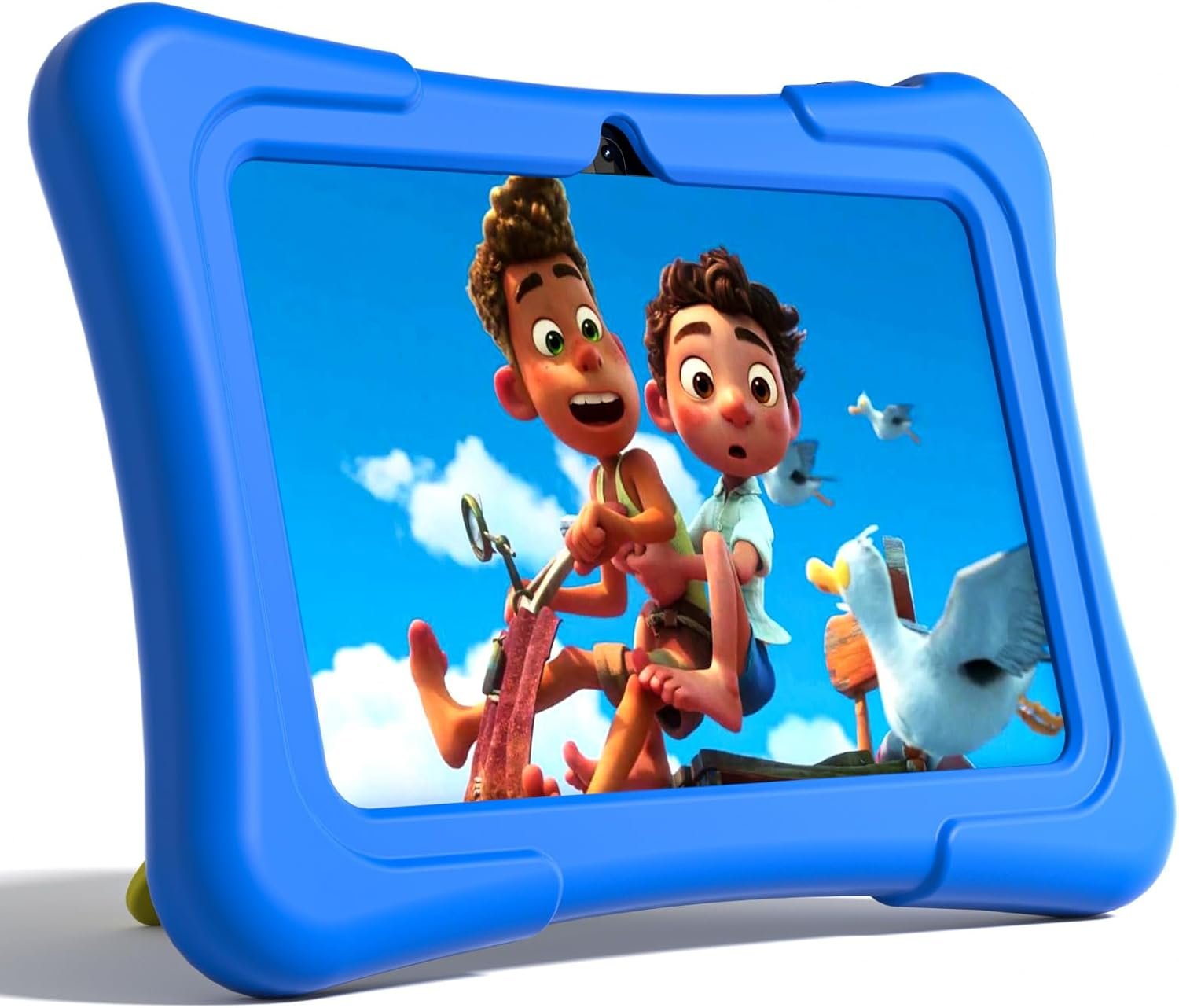 PRITOM Tablet Kids 7 inch, 32GB, Toddler Tablet with WIFI, Camera, Games, Kids Software Pre-Installed, Parental Control, Tablet for kids, with Durable Silicone Case, Blue