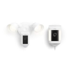 Ring Floodlight Cam and Spotlight Cam Plus Bundle – Complete Home Security Kit