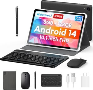 Headwolf Android 14 Tablet with Keyboard – Premium Features at an Affordable Price!