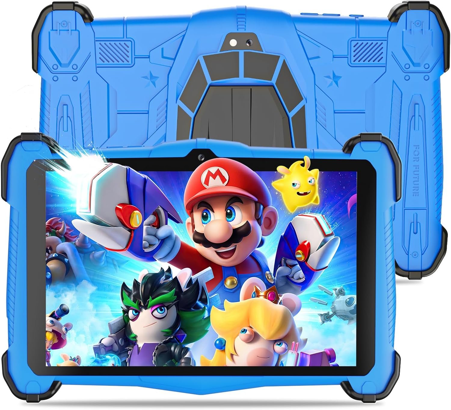 2024 Newest Kids Tablet 7 Inch Andriod 14 Tablets,Tablet for kids 3-12,Octa-Core,10+64GB,WiFi 6,Bluetooth5.0,Toddler Tablet Kid-Proof Case,Parental Control,Google Play Store,Gift for Kids (Blue)