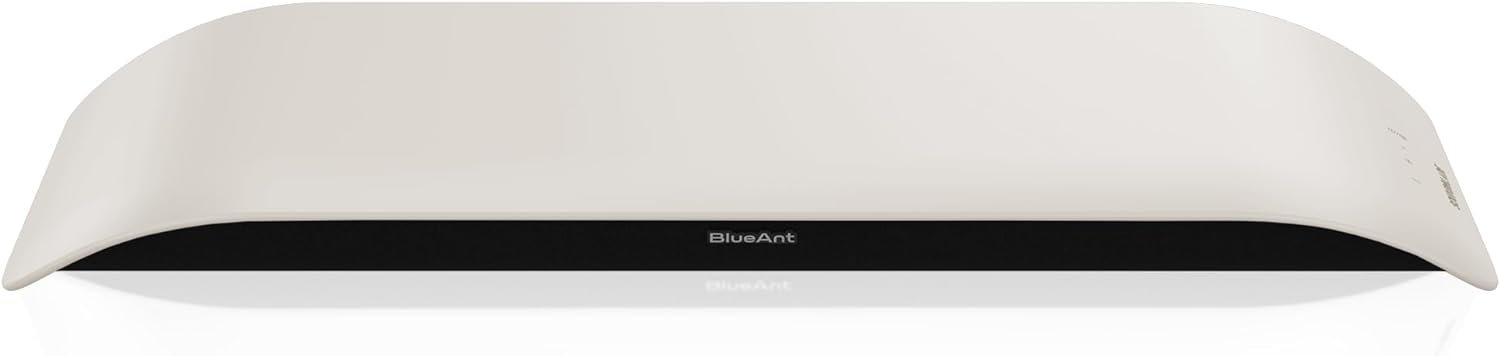 BlueAnt Soundblade Under Monitor Soundbar, Powerful 120 watt, 2.1 channel USB-C, Bluetooth 5.3 desktop speaker for PC, Mac for streaming content, music and gaming. (White)