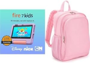 Amazon Fire 7 Kids Tablet (16 GB, Purple) + Backpack (Pink) – Comprehensive Review