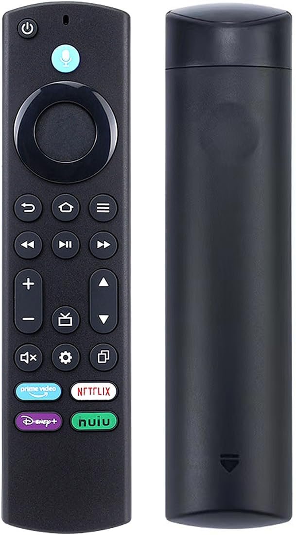 Replacement Voice Remote for Insignia, Toshiba or Pioneer Smart TVs, Requires Compatible Fire Smart TV Remote Control Fit AMZ Smart TVs Stick Lite, Smart TVs Stick 4K, Smart TVs (AMZ Fire TV)