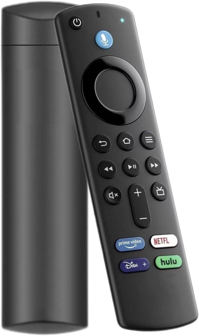 Fire Stick remote control Replacement Fit for Fire Stick (2nd/3rd Gen/Lite/4K/4K Max), Fire Cube (1st/2nd/3rd Gen), Fire (3rd Gen PendantDesign) Smart TVs (3rd Gen)