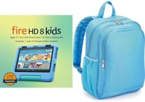 Amazon Fire HD 8 Kids Tablet + Backpack: Engaging Content for Kids