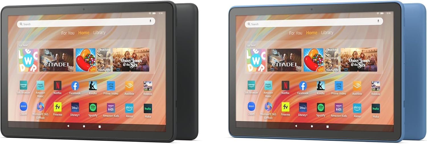 Amazon Fire HD 10 Tablet (2023 release) 32 GB 2-Pack (Black and Ocean)