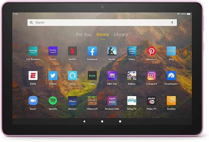 Certified Refurbished Fire HD 10 tablet, 10.1", 1080p Full HD, 32 GB (2021 release), Lavender