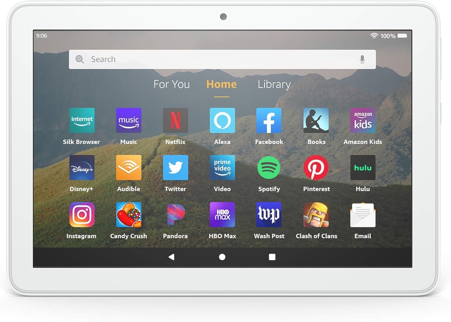 Certified Refurbished Fire HD 8 tablet, 8" HD display, 32 GB, (2020 release), designed for portable entertainment, White