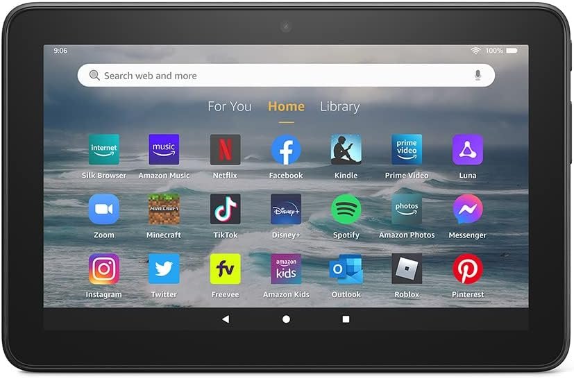 Certified Refurbished Amazon Fire 7 tablet, 7” display, 32 GB, 10 hours battery life, light and portable for entertainment at home or on-the-go, (2022 release), Black