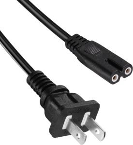 TV Power Cord 2 Prong AC Wall Plug Review