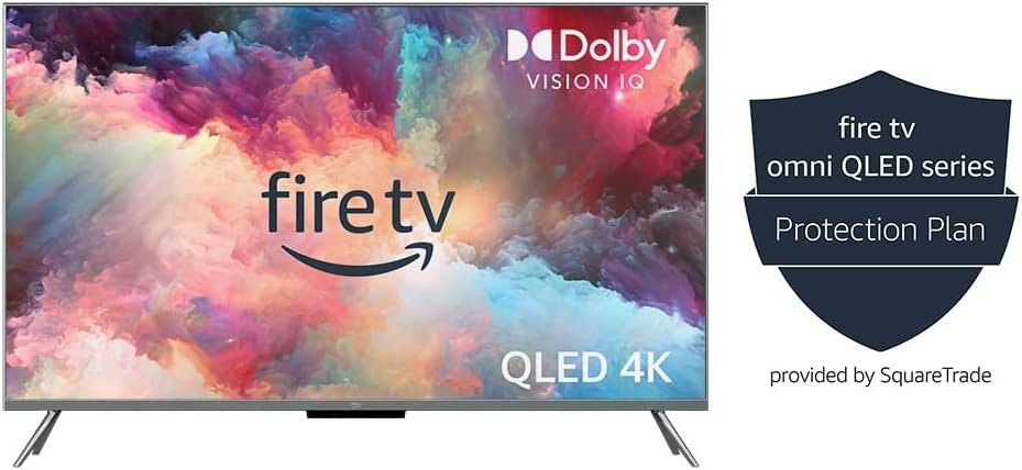 Amazon Fire TV 55" Omni QLED Series 4K UHD smart TV + 4-Year Protection Plan