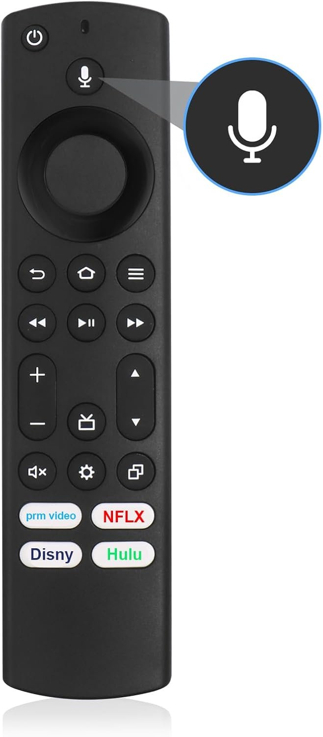 Replacement Vioce Remote Control Applicable for Insignia TV Remote,NS-RCFNA-21 fit for AMZ Streaming Device Series Smart TVs/fit for Toshiba/Pioneer Smart TV
