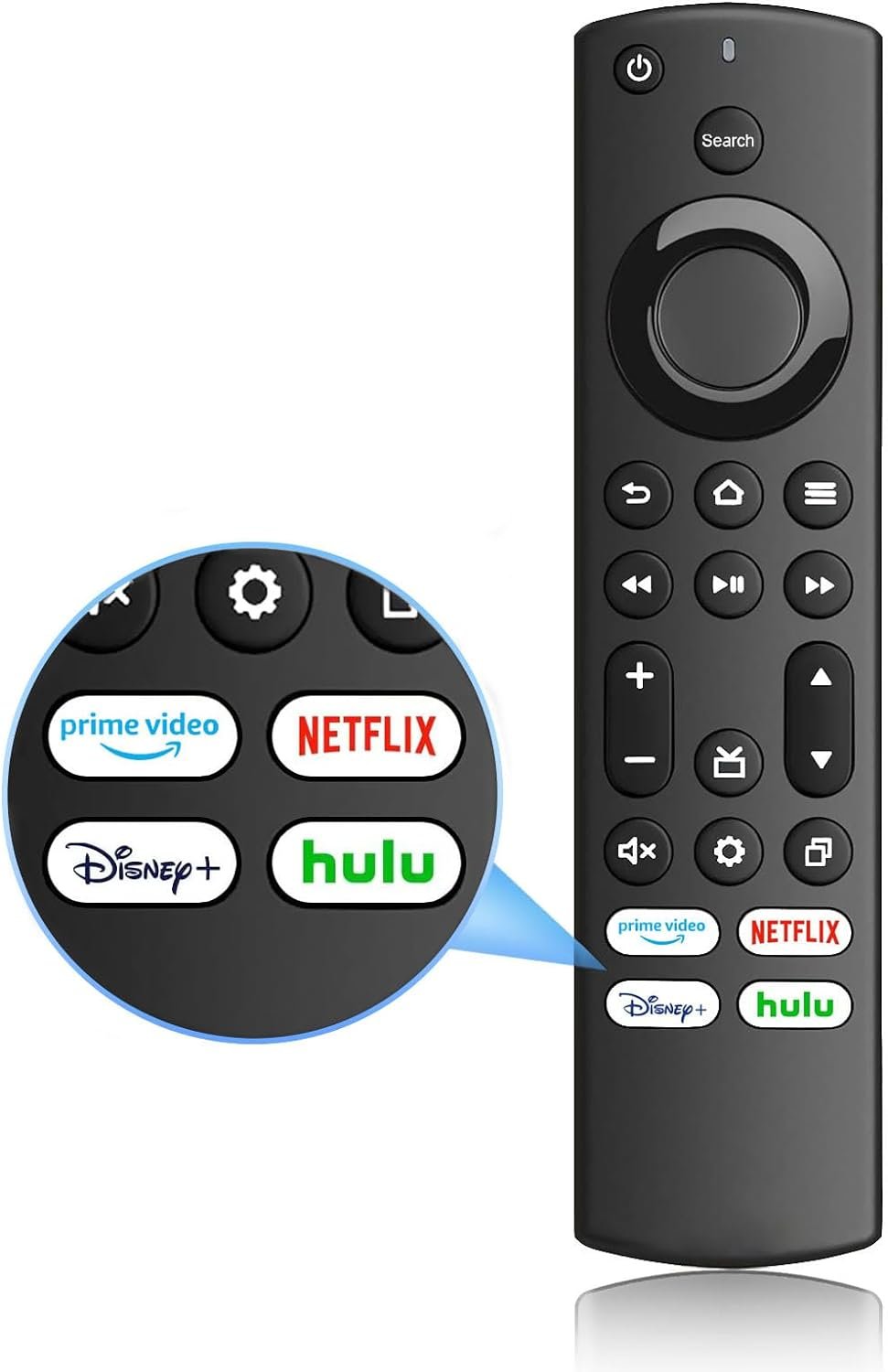 Replacement Remote Control for All Insignia TV/ToshibaTV/Pioneer TV, AMZ Omni TV/4-Series Smart TVs, with 4 Shortcut Keys (Not for TV Stick and Box)