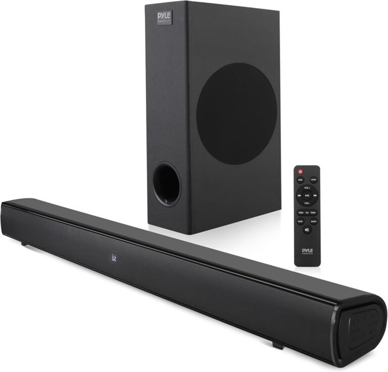 Pyle 2.1 Tabletop Soundbar Review: Power, Connectivity, and Versatility for Home Entertainment