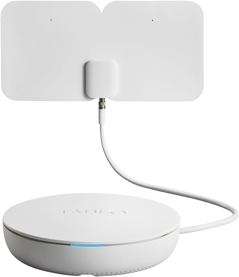 Tablo 4th Gen 4-Tuner Over-The-Air (OTA) DVR + 35-Mile Indoor TV Antenna - Watch, Pause & Record Live TV, News, Sports & Movies Throughout Your Home Over Wi-Fi - 50+ Hrs Recording - No Subscriptions