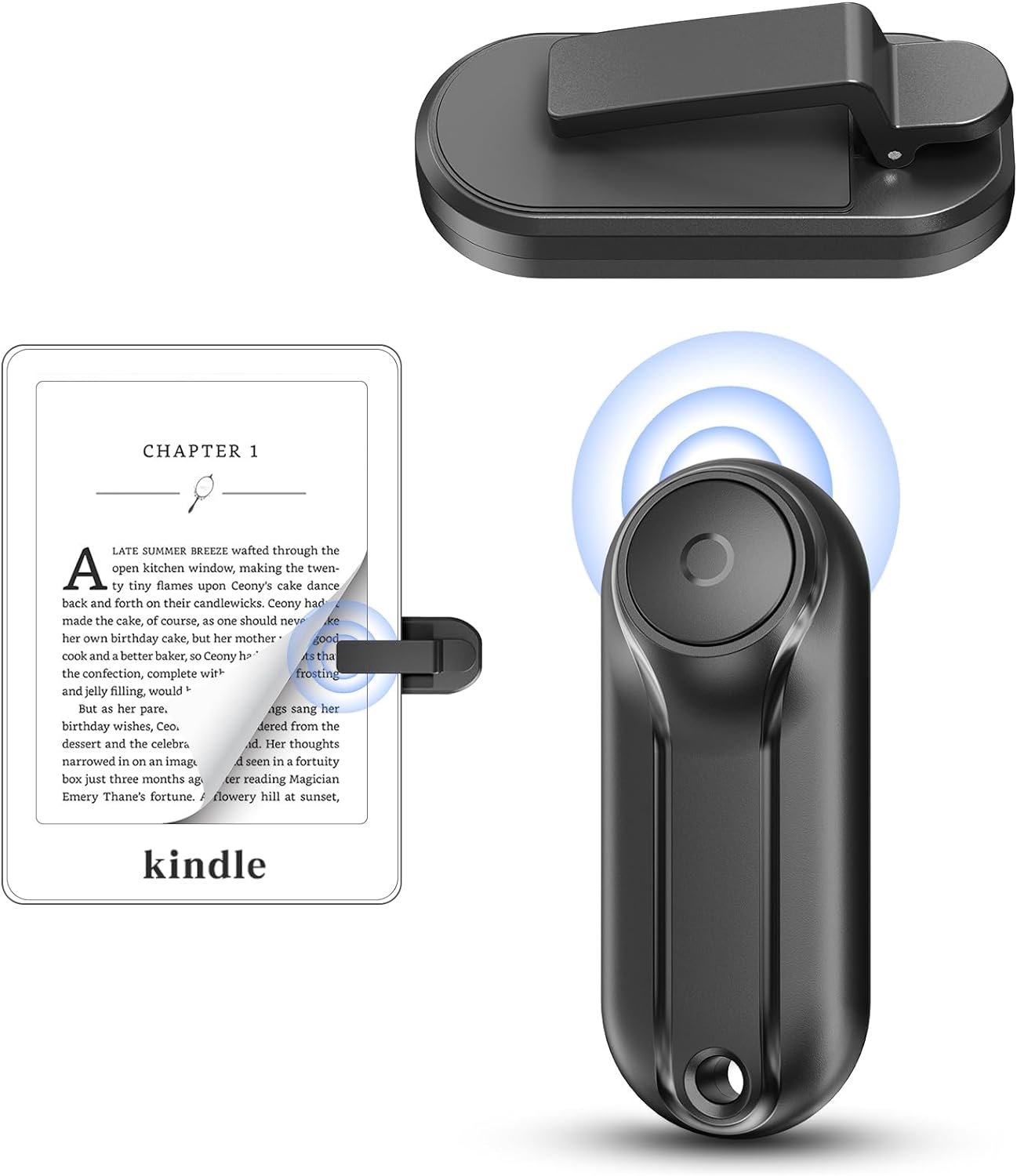 Page Turner for Kindle Remote Control Clicker Page Turner for Kindle Paperwhite Oasis Scribe iPad Tablet Kobo Kindle Accessories eBook Readers Accessories with Sleeves。