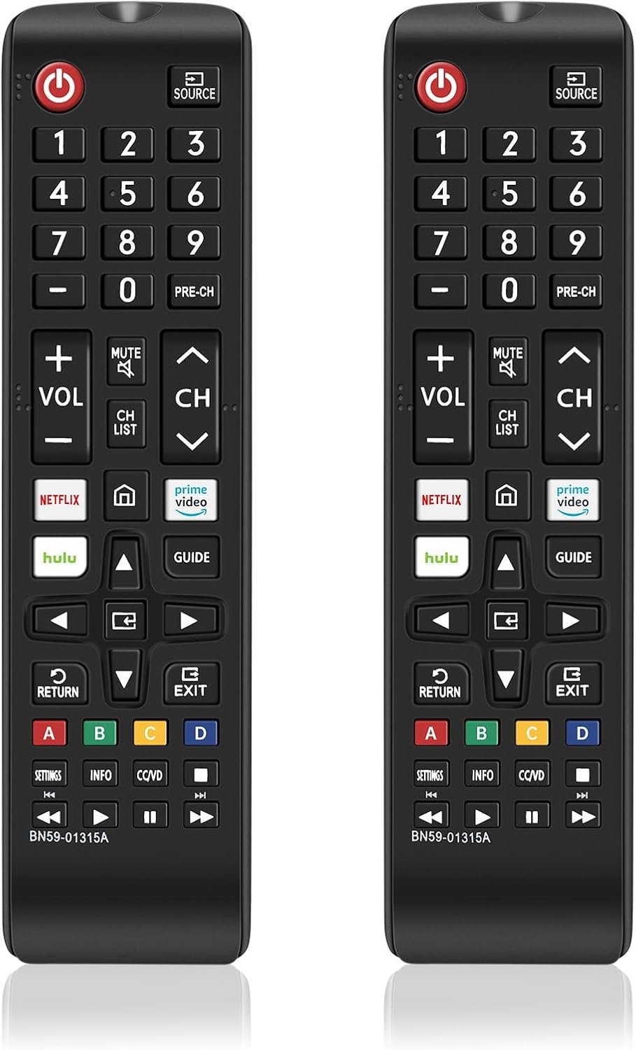 2 Pack New Replacement Remote for All Samsung TV, FlyCoco Universal TV Remote Control, Compatible with Samsung LCD LED 3D HDTV Smart TV Series