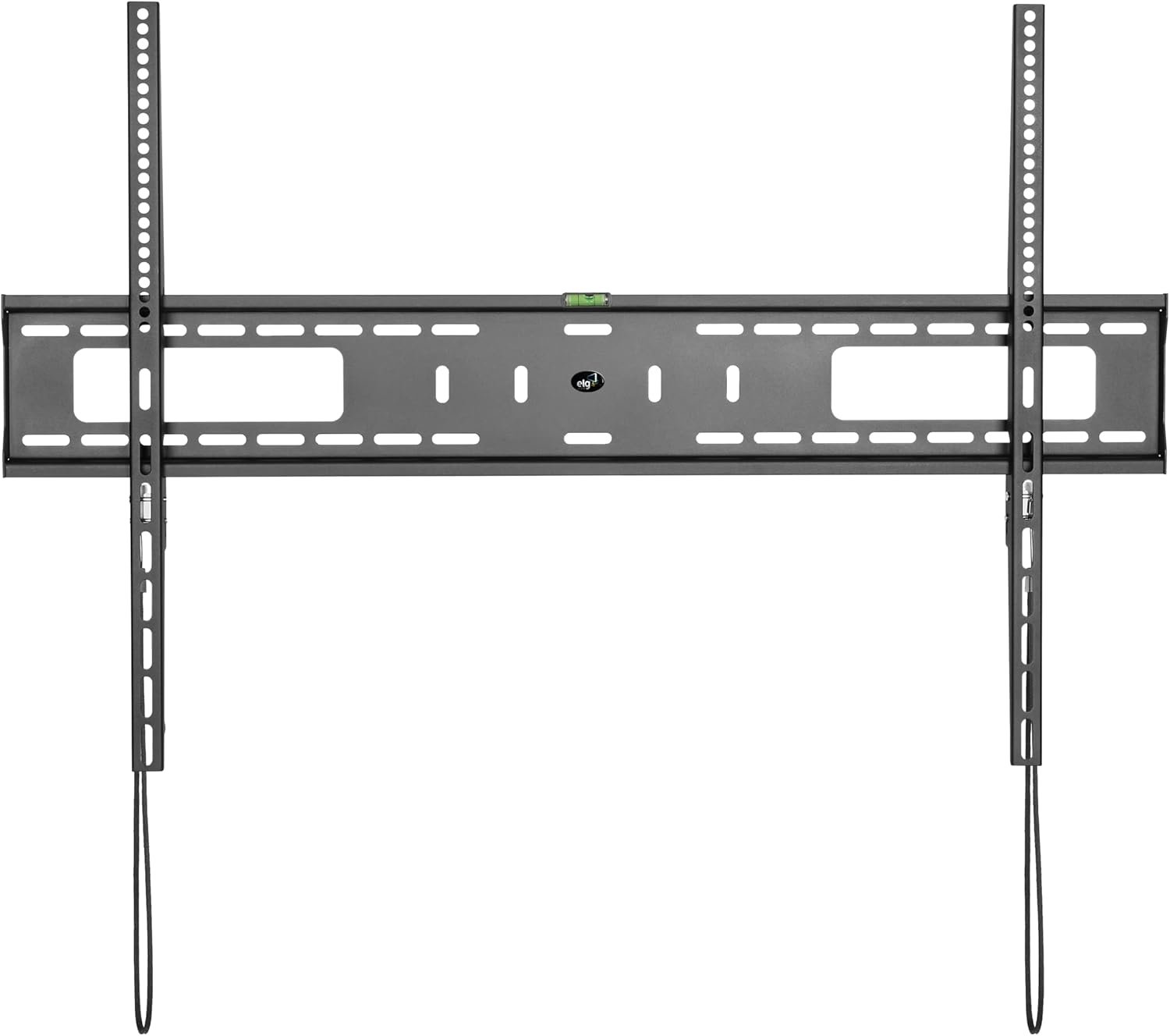 ELG Fixed/Low Profile TV Wall Mount for TVs 55" to 100", holds up to 165.35 lbs, Max VESA 900X600mm, Fits 12", 16”, 18”, 24” Wood Studs, Automatic Locking/Quick Release System, N01V8, Steel, Black