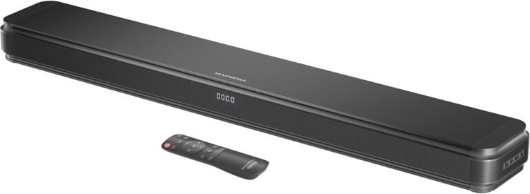 2.1ch 120W Sound Bar for TV with Dolby Audio and Dual Built-in Subwoofers
