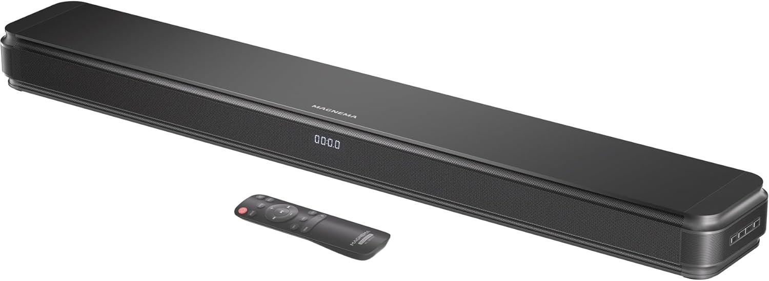 2.1ch 120W Sound Bar for TV with Dolby Audio and Dual Built-in Subwoofers, Bluetooth TV Speaker Soundbar with HDMI-ARC and Optical Connectivity, Enhanced Clarity and Balanced Bass, Black