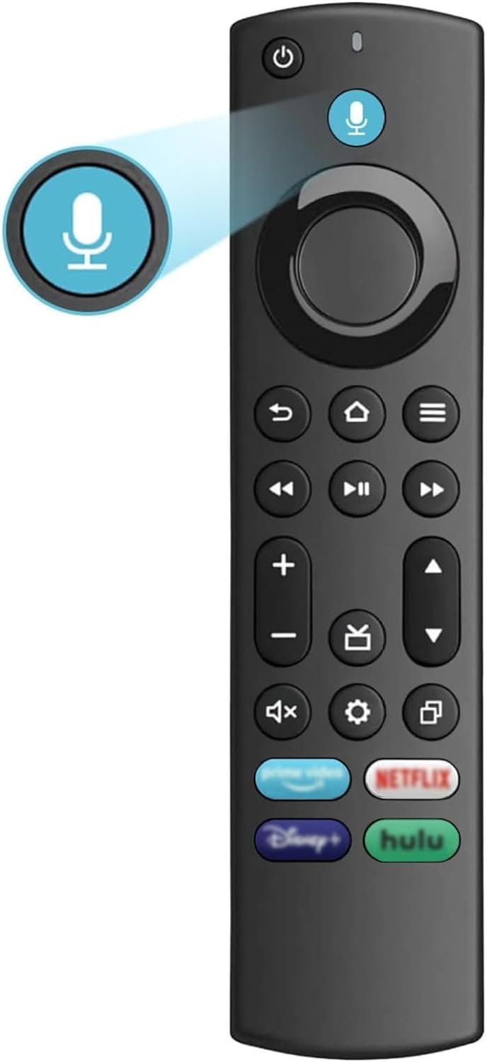 Voice Remote Control Replacement for Fire Smart Tv(Toshiba, Insignia, AMZ Onmi, Pioneer), for Smart TV Stick(4k, 2nd Gen, 3rd Gen, Life), for AMZ Smart TV Cube