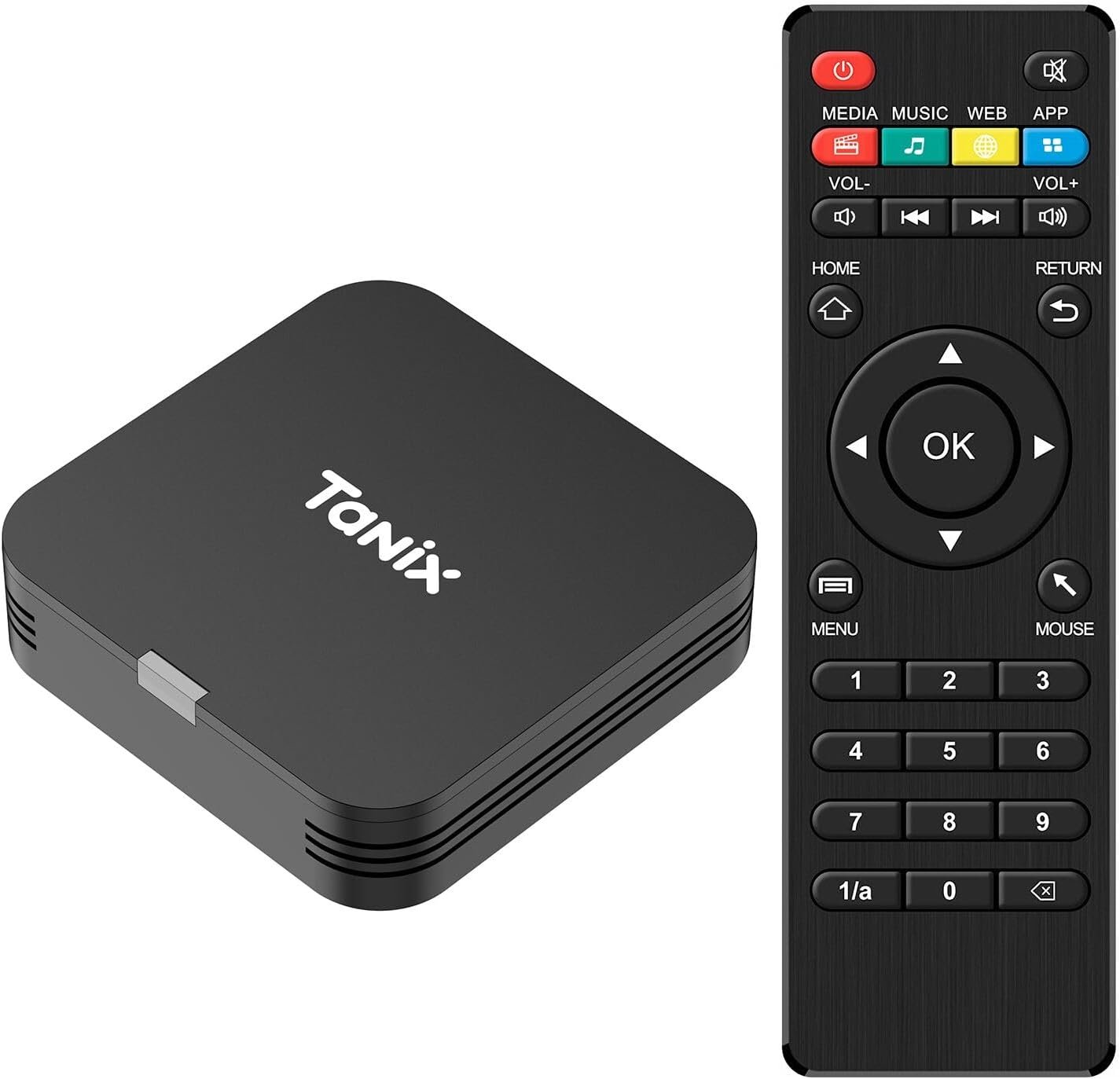 Android TV Box 10.0, Mini TV Box 2GB RAM 16GB ROM, H313 Quad-Core Android Box, Support 2.4G WiFi, 4K Smart TV Box Compact Size