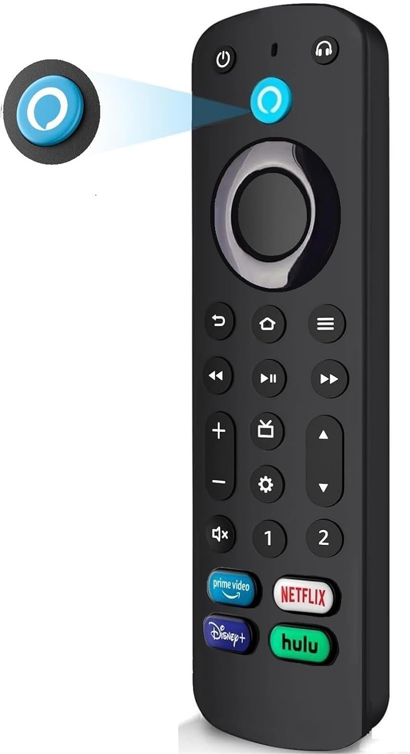 Replacement Remote Control Pro Plus with Voice for Insignia, Toshiba Smart TV for TV-Stick/TV-Cube Compatible with Insignia/Toshiba/Pioneer Fires Smart TVs
